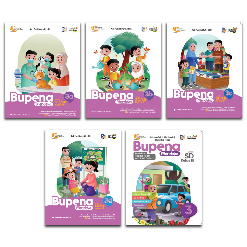 BUKU BUPENA ERLANGGA KELAS 3 SD KURIKULUM MERDEKA