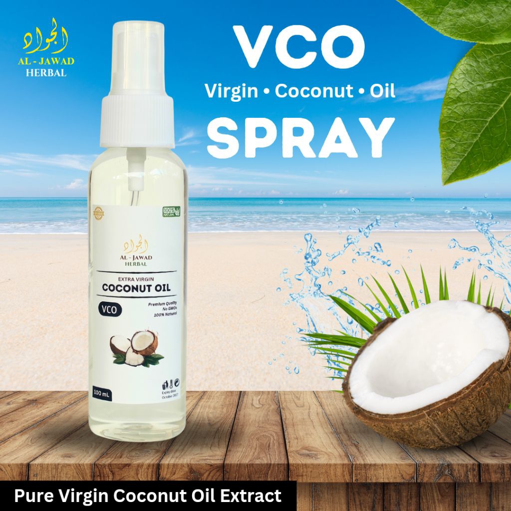 VCO Virgin Coconut Oil 100 ML SPRAY - Minyak Kelapa Murni Original l Untuk Kecantikan Perawatan Kuli