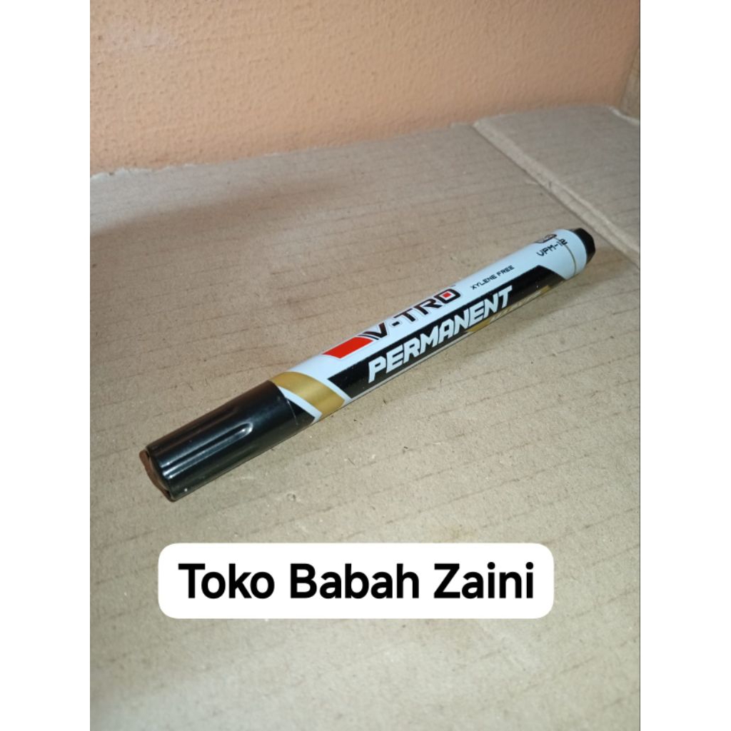 

Spidol Permanen Hitam V-tro , Permanent Spidol