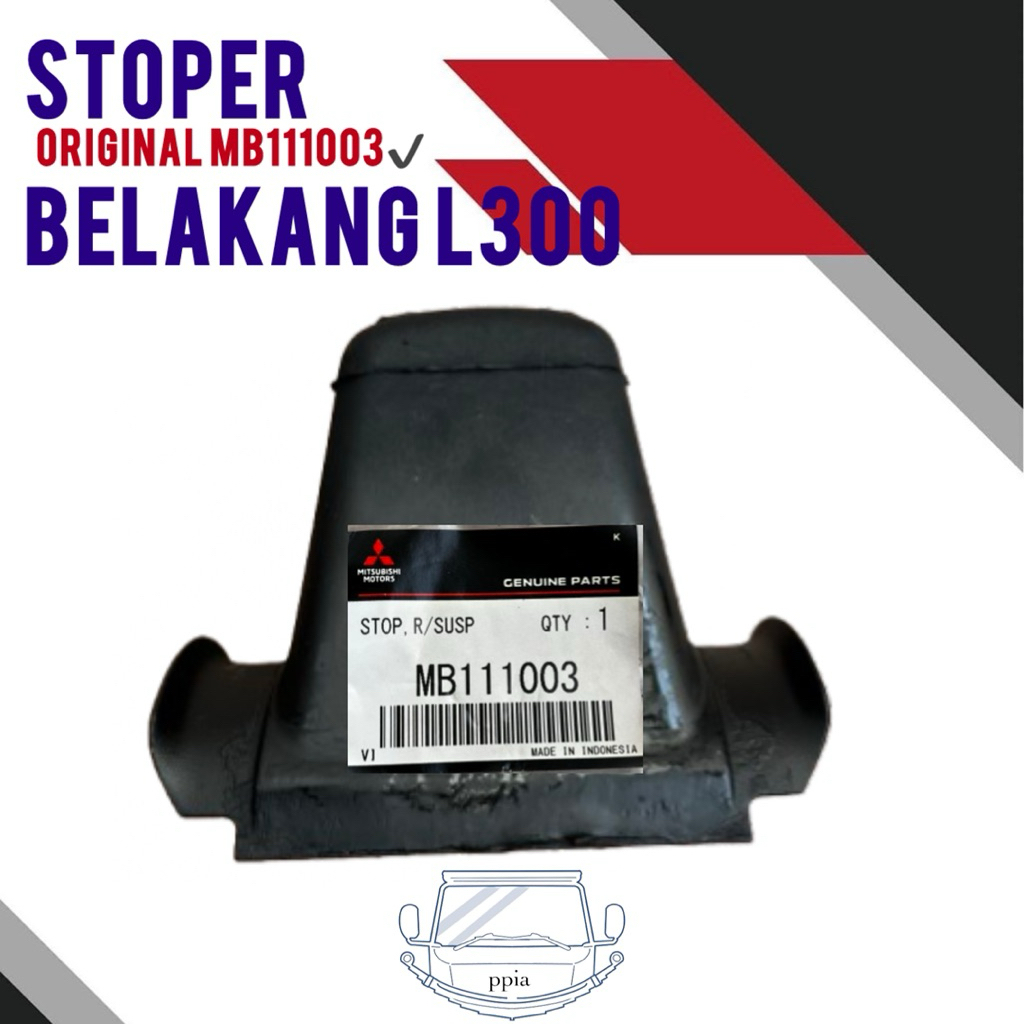 Stoper belakang L300 original MB111003 /  gunungan L300 belakang / karet susu l300 / stopper bumper 