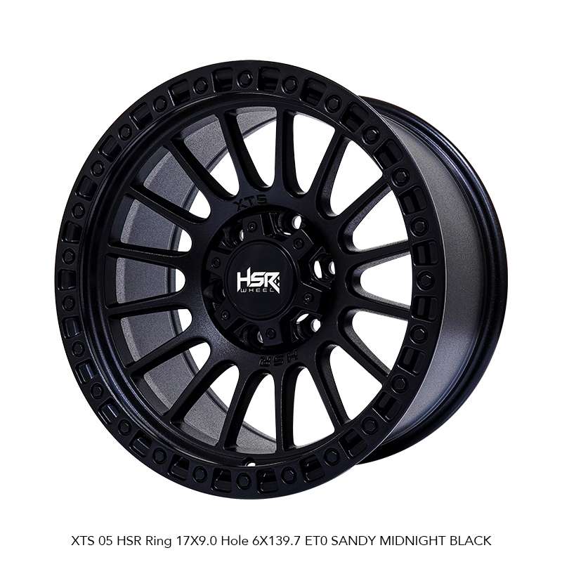 Velg Mobil Fortuner, pajero, hilux XTS05 HSR RING 17 SANDY MIDNIGHT HITAM