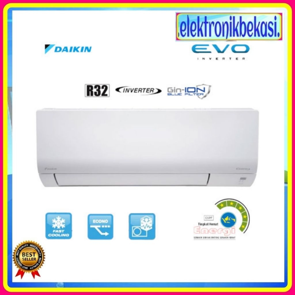 AC DAIKIN FTKF 25 AV / AC DAIKIN 1 PK INVERTER  MALAYSIA / DAIKIN FTKF-25AV AC INVERTER 1 PK