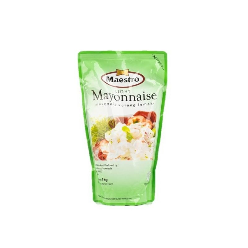 

MAESTRO LIGHT MAYONNAISE POUCH 1 KG