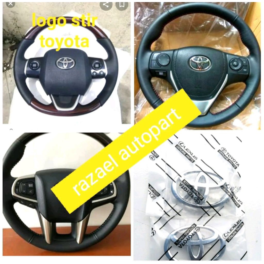 logo stir Toyota Avanza Innova calya rush,logo stir Toyota universal