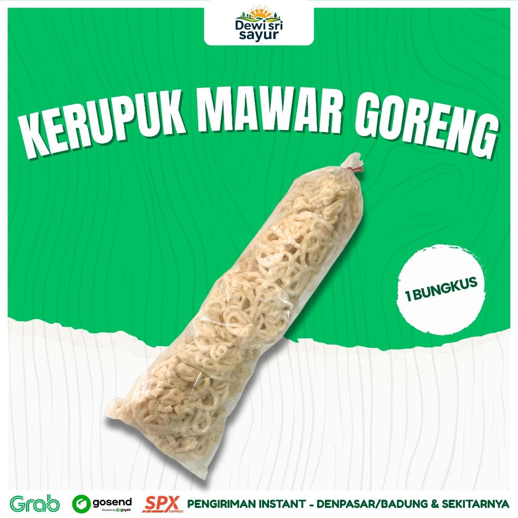 

Kerupuk Mawar Goreng 1 Bungkus – Dewi Sri Sayur