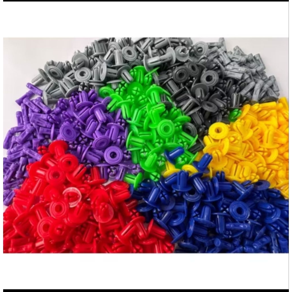 gvn variasi baut body klip plastik warna warni universal motor