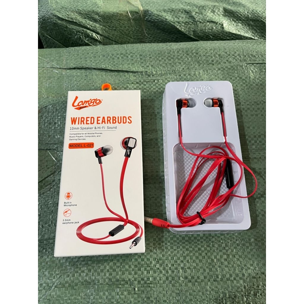 (ADA HARGA GROSIR) HF HEADSET LAMIGO L021 EXTREME BASS + MIC HF LAMIGO ORIGINAL SUARA BASS BAGUS MAX