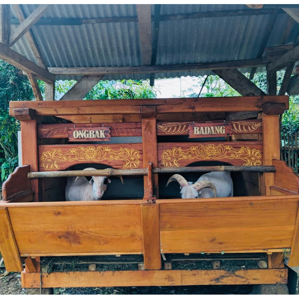 KANDANG DOMBA GARUT UKIR TIHANG 12cm X 12cm PREMIUM aadul_dogar