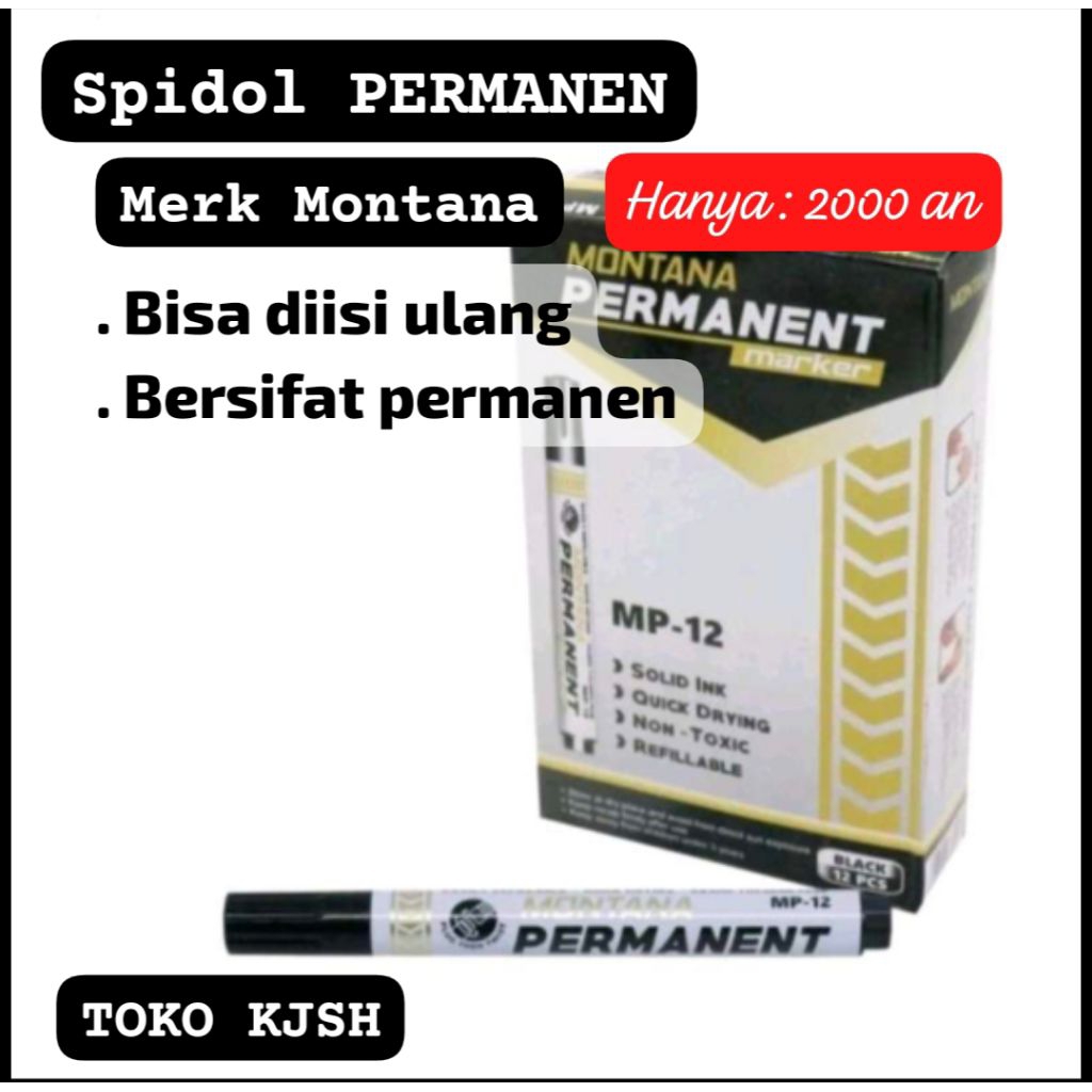 

1 pcs Spidol montana/ SPIDOL PERMANEN/ Bisa diisi Ulang