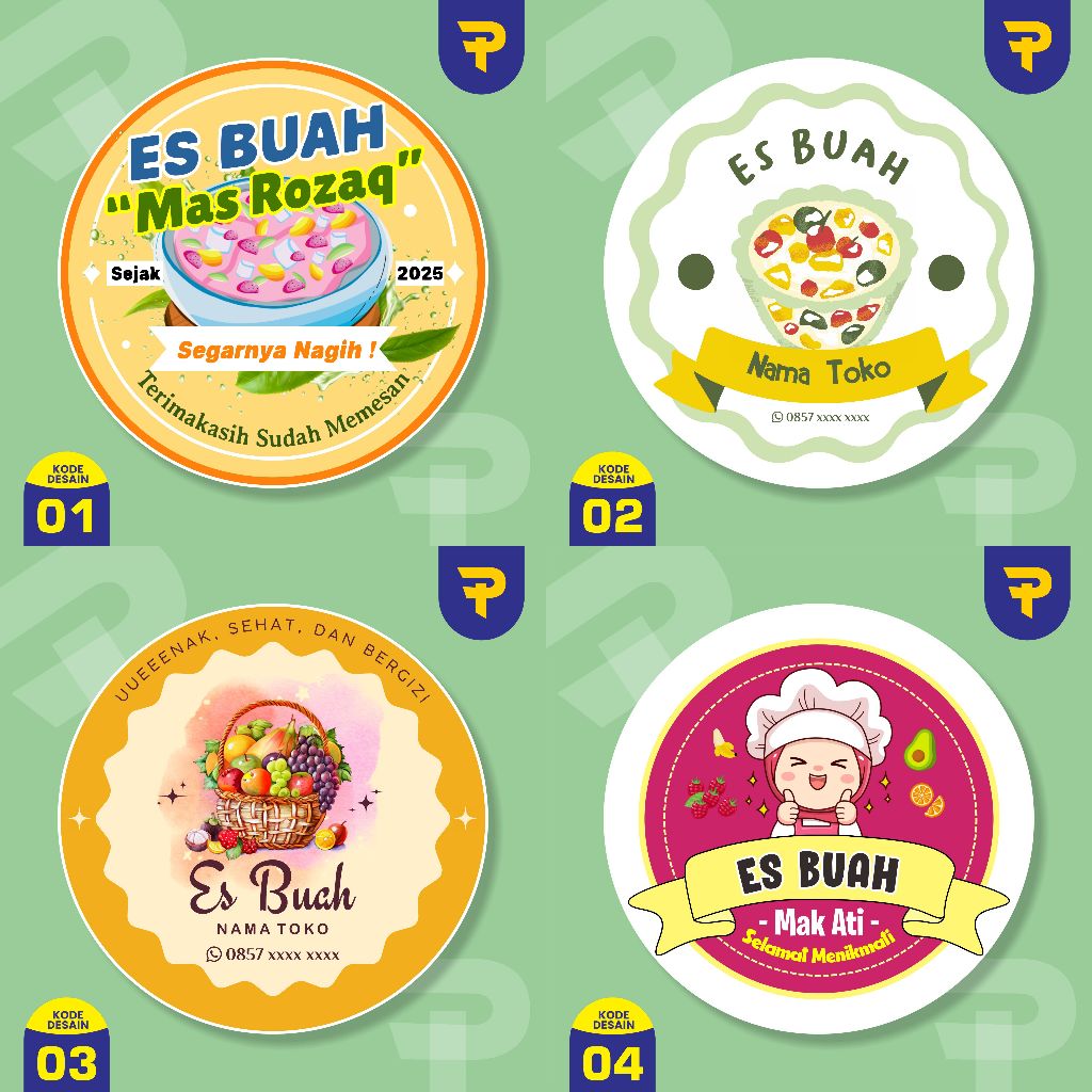 

stiker es buah stiker es