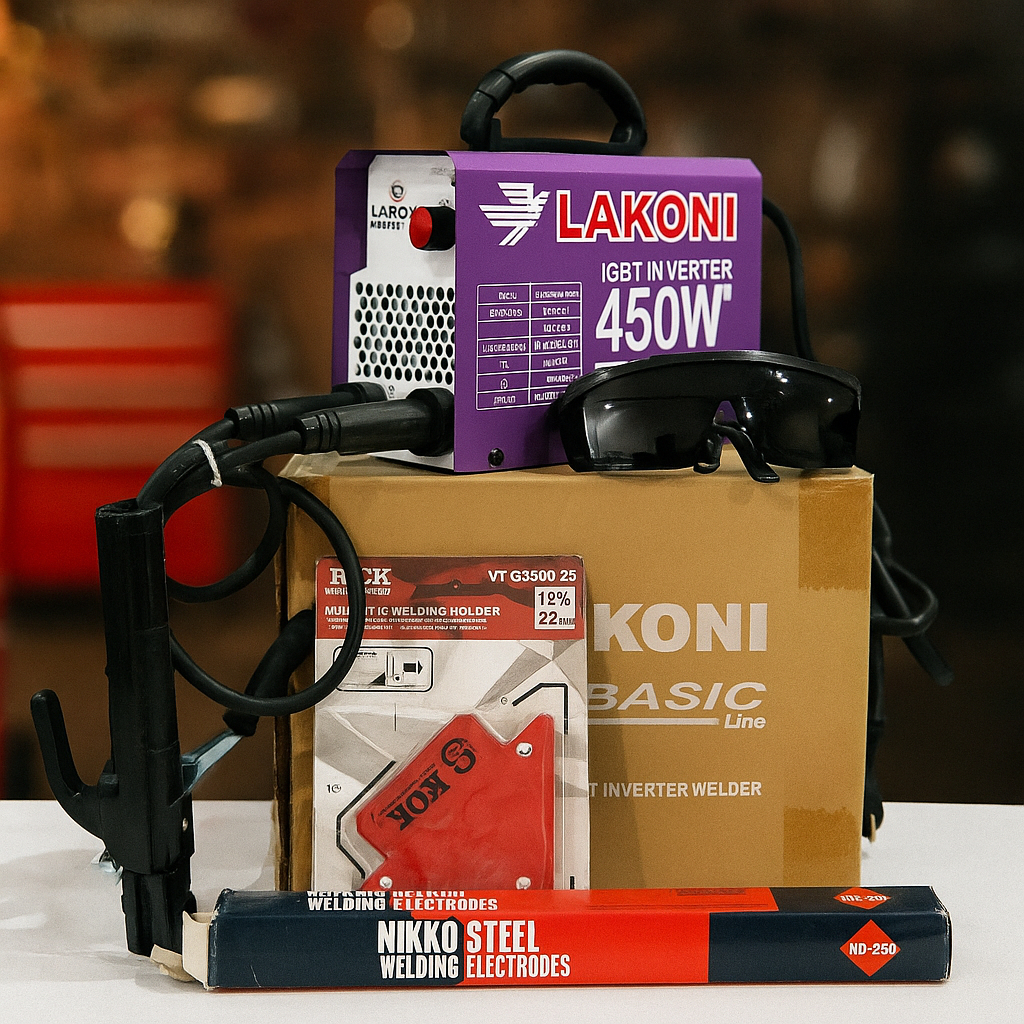 Mesin Las listrik LAKONI 450W + KAWAT travo inverter 120 MMA IGBT Las LAKONI 450wat