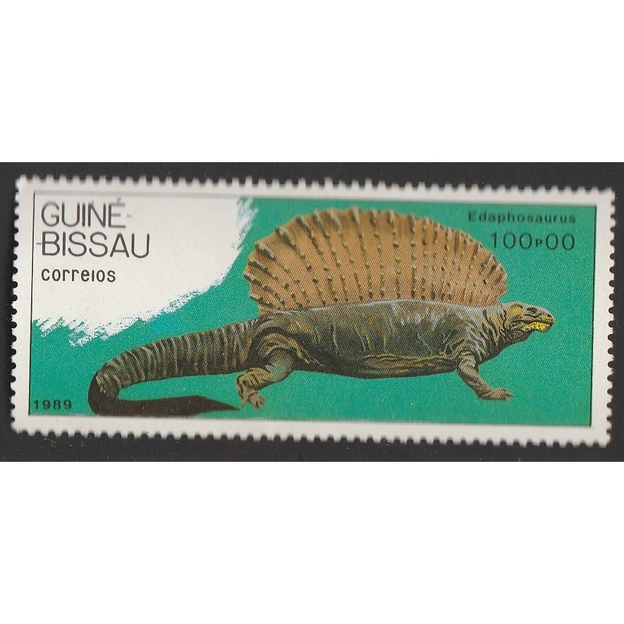 

a 11957 SATU BUAH PRANGKO GUINE BISSAU TEMA SATWA PURBA EDAPHOSAURUS DENGAN KONDISI BELUM ADA CAP