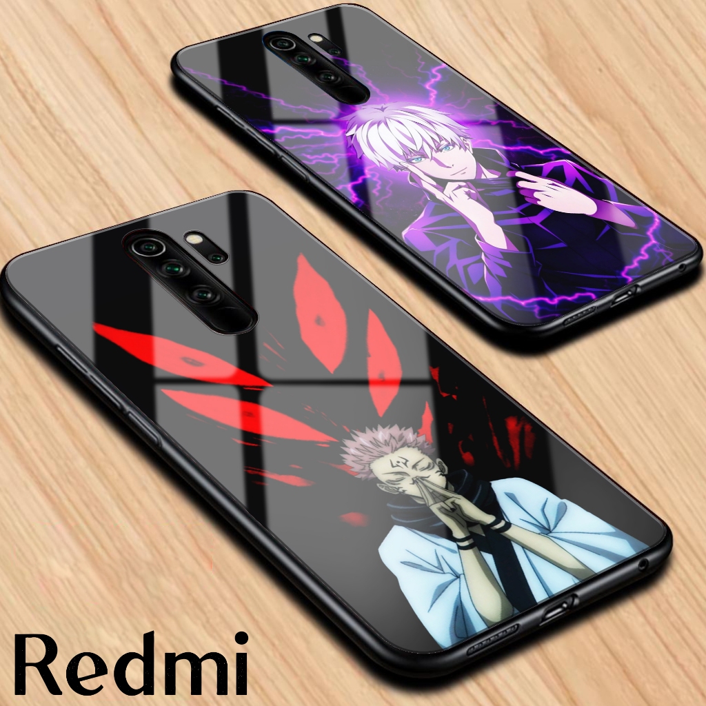 Softcase Glass Terbaru Redmi Note 8 8 Pro Camera Protect Case Redmi Note 8 8 Pro JUJUTSU KAISEN