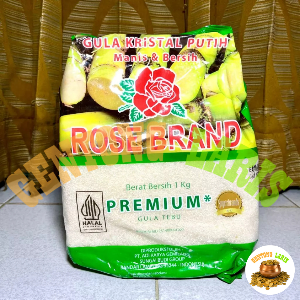 

[MINIMAL 2 PCS] Rose Brand Gula Pasir Putih Premium 1Kg
