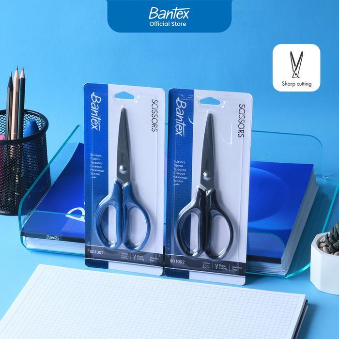 

Bantex Gunting Kertas / Office Scissor Pegangan Simetris Pisau Tajam Anti Karat Ukuran 160 mm