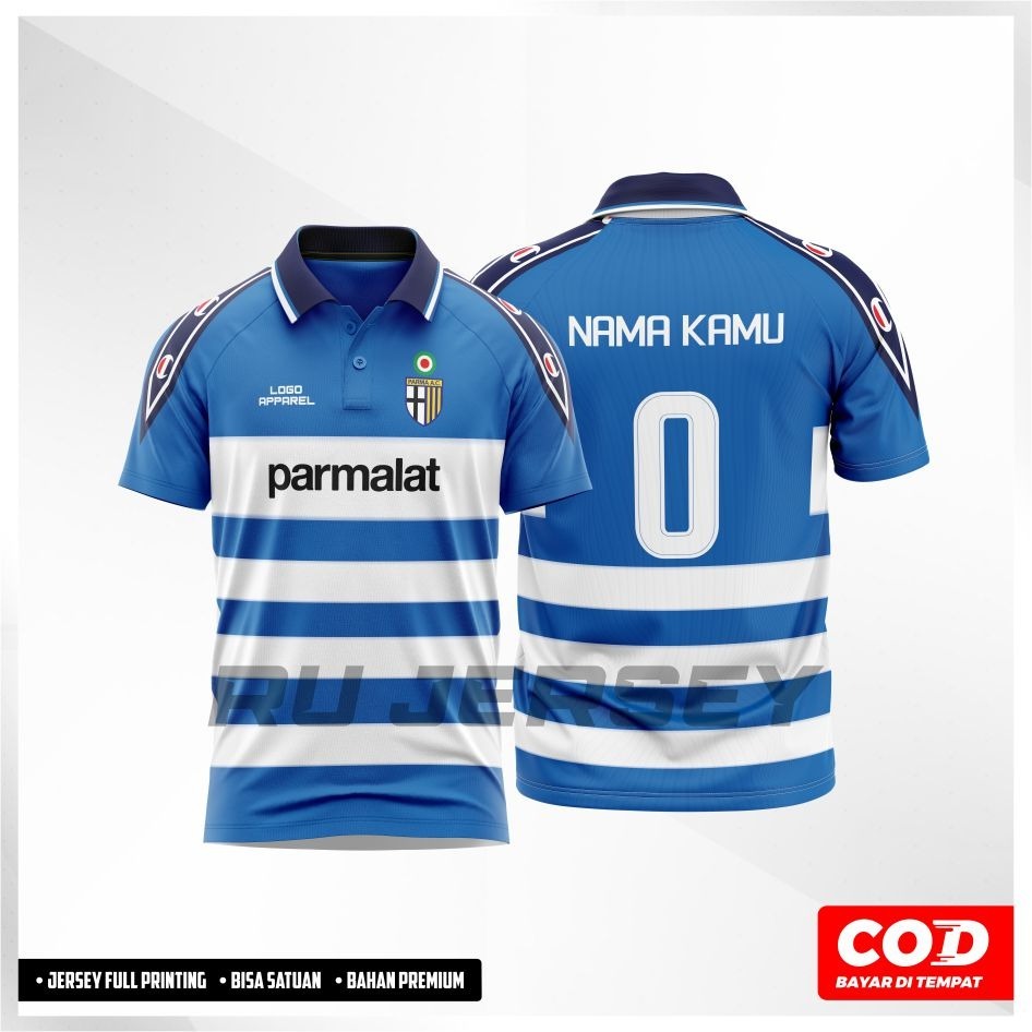 Jersey Kiper AC PARMA 1999 BLUE FULL PRINTING