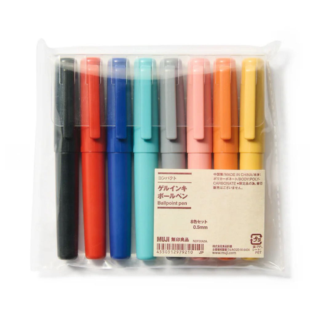 

MUJI_Compact gel ink ballpoint pen 8-color set