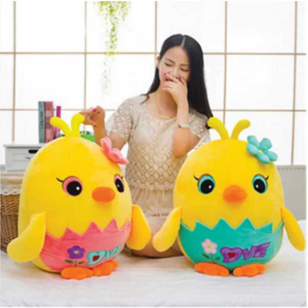 Bantal Boneka Ayam Love kuning bantal ayam lucu berlabel SNI  hadiah anak