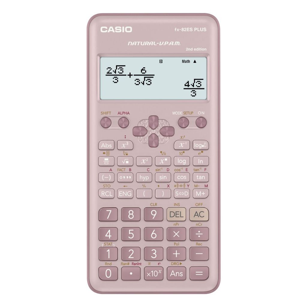 

CASIO KALKULATOR FX-82ESPLUS PINK - 2nd edition - Kalkulator Sekolah/Kuliah - Scientific/Saintifik - 252 fungsi