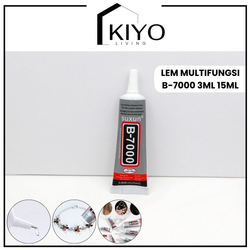 

KIYO Lem LCD Touchscreen Baterai HP Backdoor Casing Glue B-7000 3ML 15ML Original Perekat Layar Padat Bening Lem Touchscreen