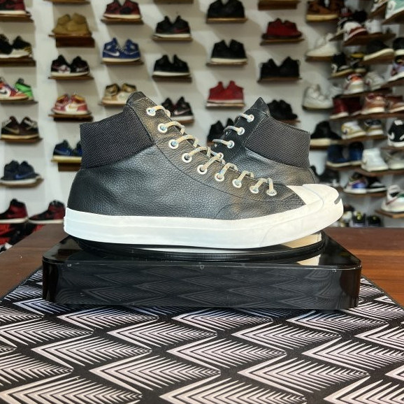 42 - Converse Jack Purcell Hi Black 'White'