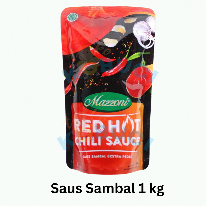 

Mazzoni Red Hot Chili Sauce 1 kg Saus Sambal