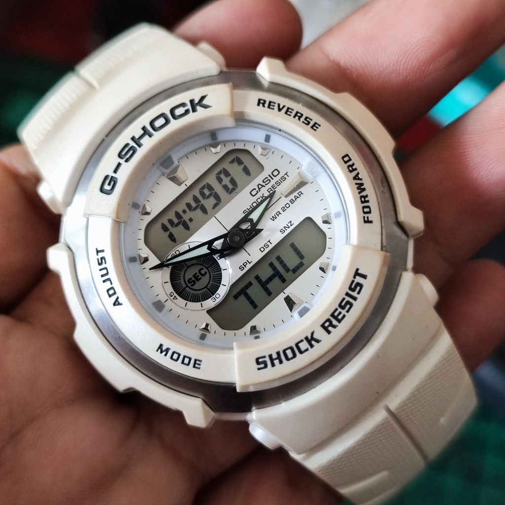 JAM TANGAN G-SHOCK G-300 G300 PUTIH ORIGINAL