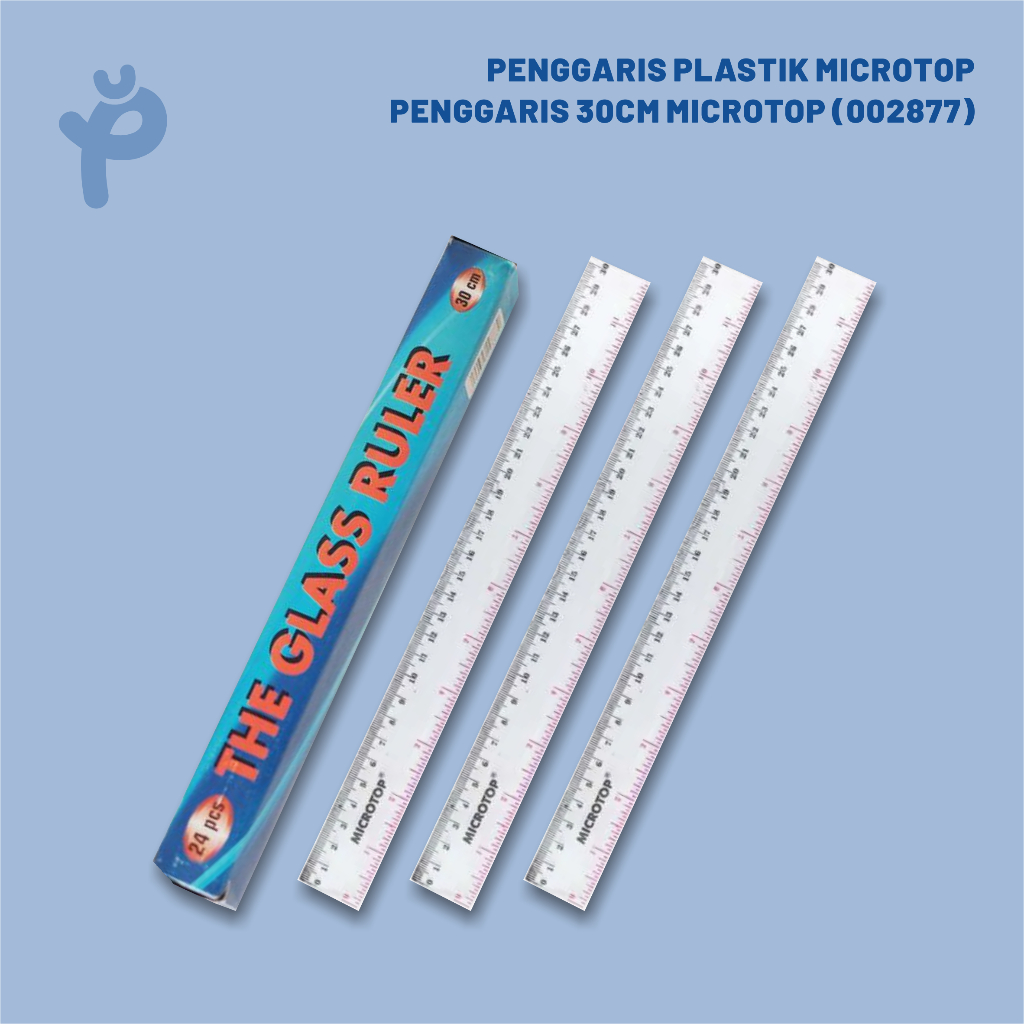 

Penggaris Plastik Murah/Penggaris Plastik Microtop 30cm