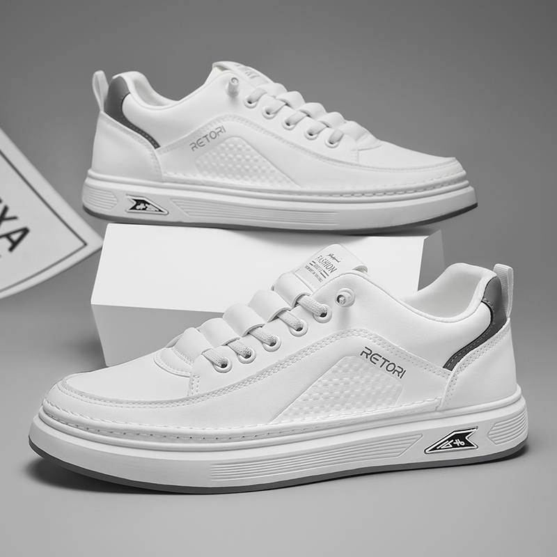 Sepatu Sneakers Putih Pria Cowok Casual Sepatu Olahraga Sepatu Cowok