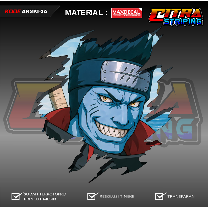 

Sticker Vynil AKATSUKI Stiker Sudah Printcut Siap Tempel TAHAN AIR KODE AKSKI-2