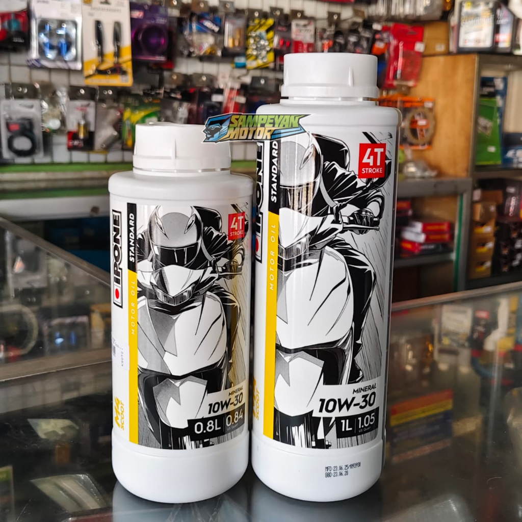 Promo COD Murah  Oli Oil Ipone Matic M4 Scoot 4T 1L & 0,8 10W30 1 Liter 800 Ml 4 Tak Racing Kualitas