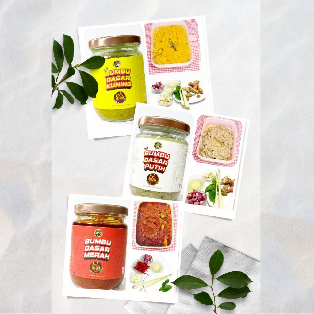 

UNI EMA Bumbu Dasar Putih / Merah / Kuning - homemade alami & non MSG