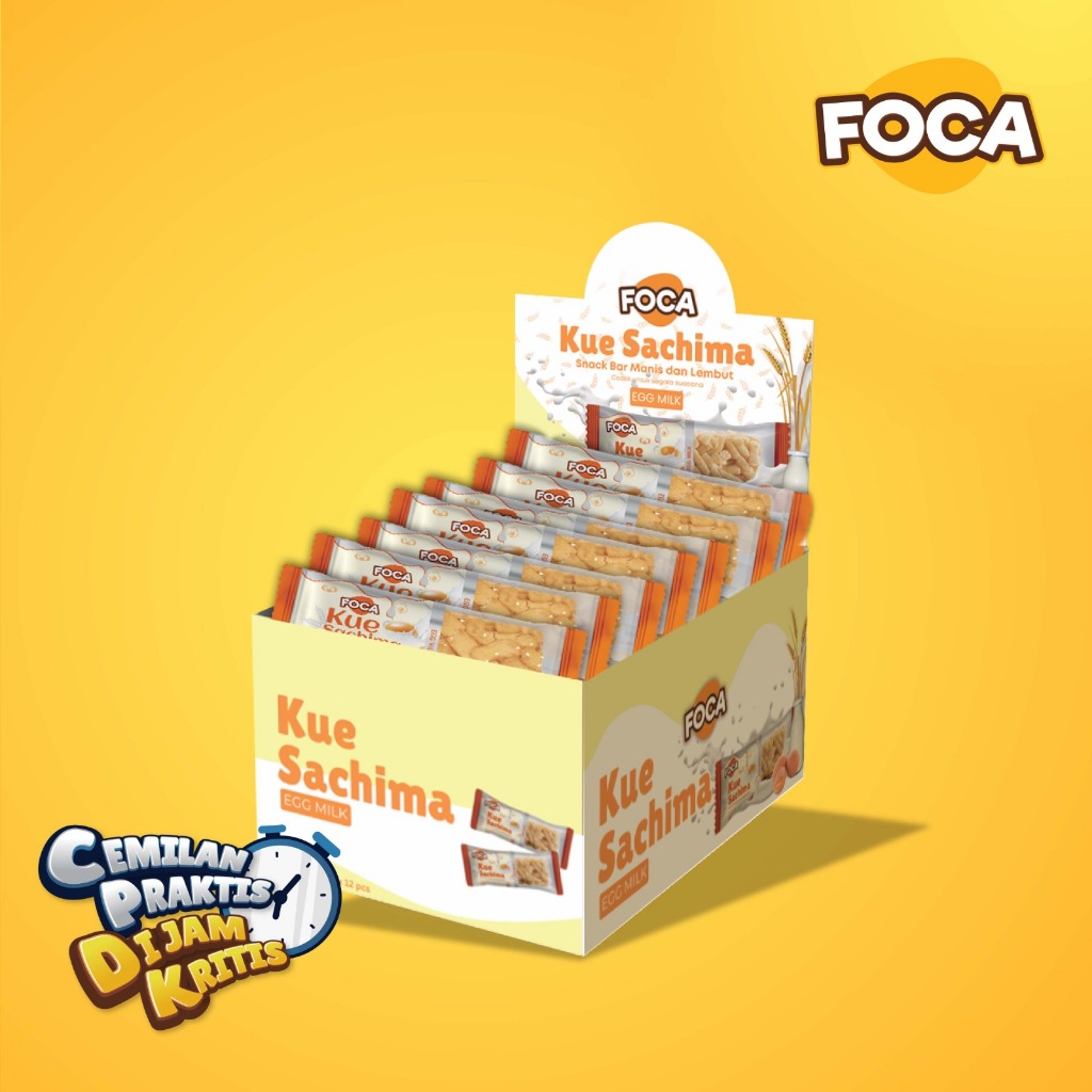 

FOCA Shacima Egg Milk Snack Manis | Isi 5, 10, 20pcs + BONUS Gratis | Cemilan Manis Lembut, Snack Premium