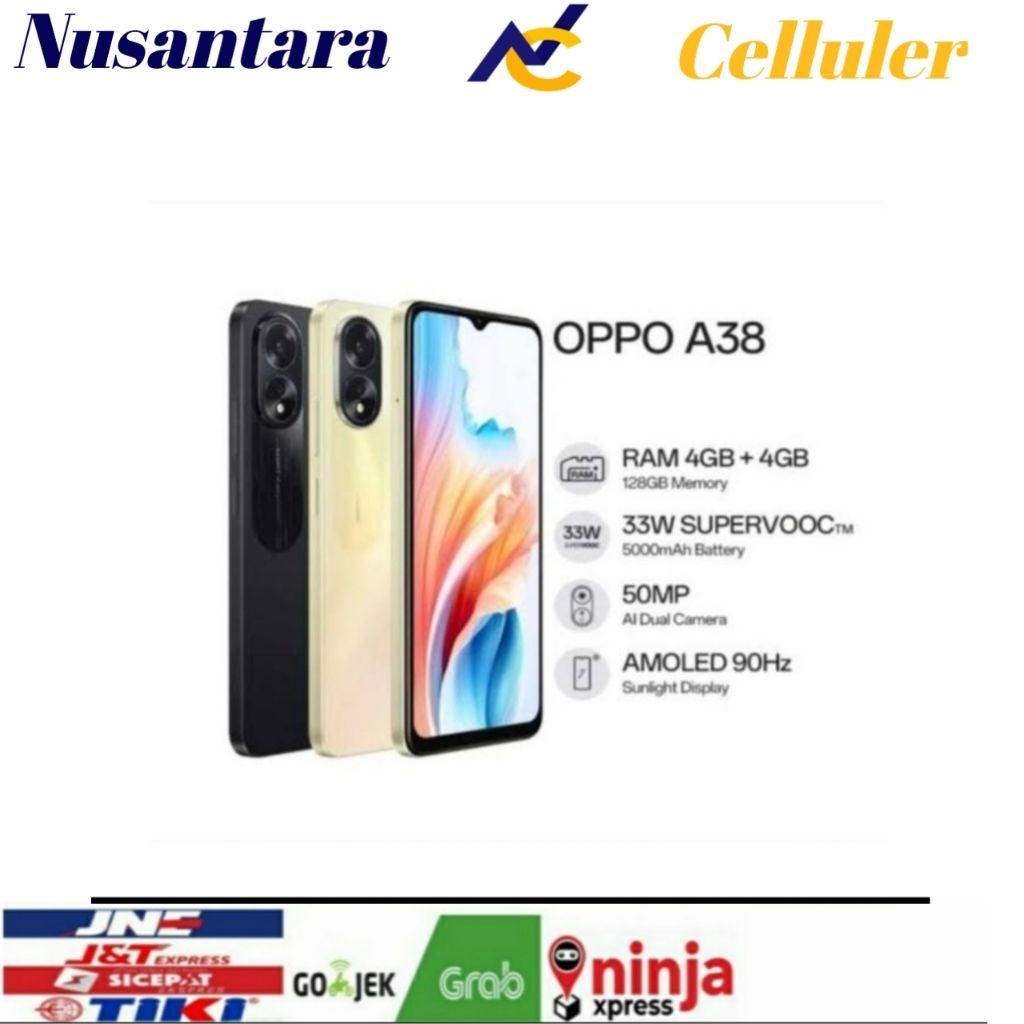 HP OPPO A38 RAM 4 GB ROM 128 GB [Oppo A38 4/128 GB] Garansi resmi