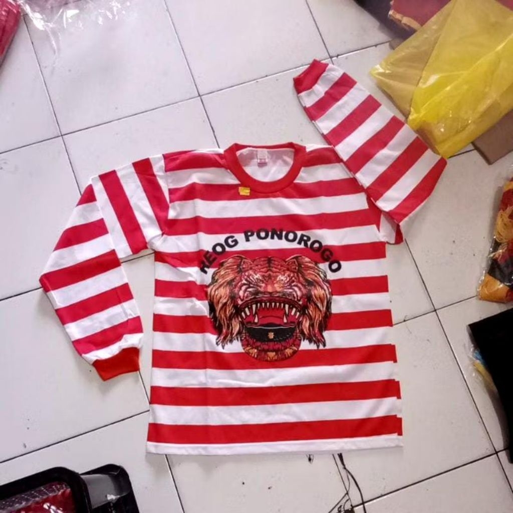 KAOS REOG LOREK MERAH PUTIH KHAS PONOROGO