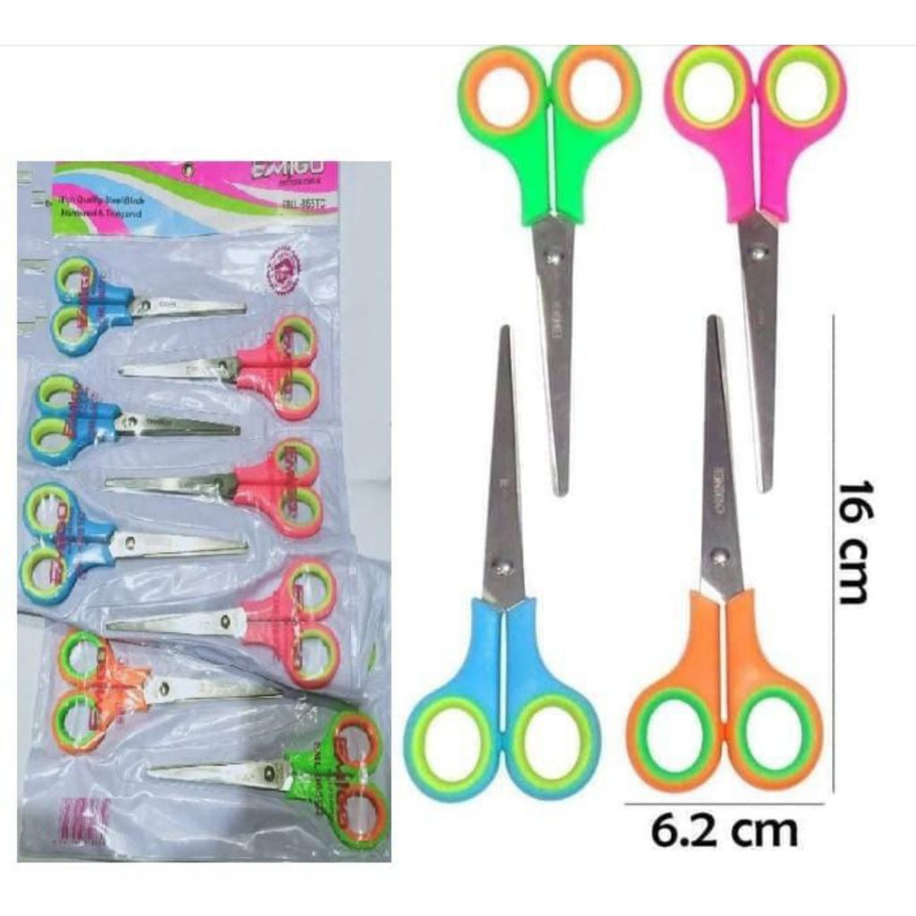 

Gunting Kertas Emigo Sedang Gunting Warna Emigo Scissors EML-855TC