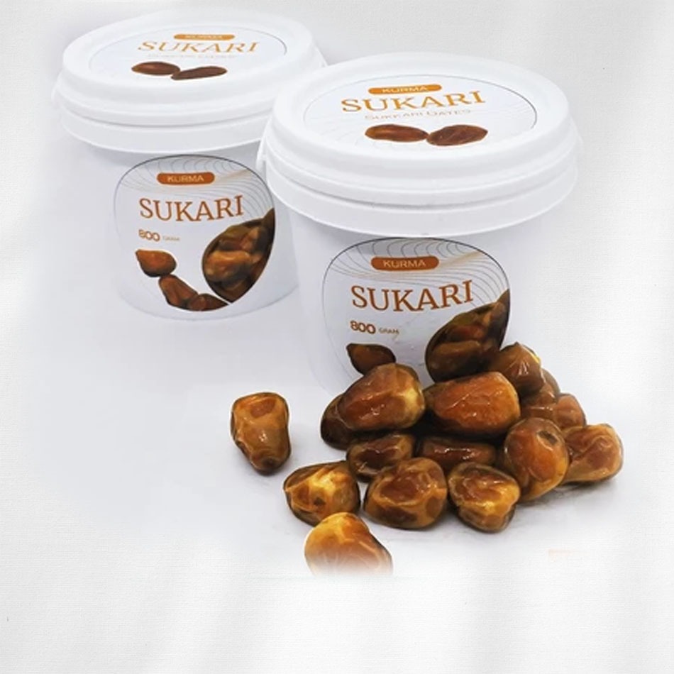 

Kurma Al Qaseem / Kurma Sukari 850 Gr Kemasan Ember