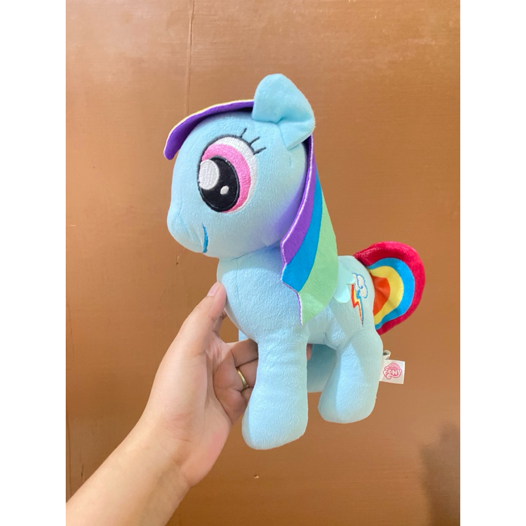 Boneka Rainbow Dash Karakter My Little Pony size 19x24cm Original / Boneka Rainbow Dash My Little Po