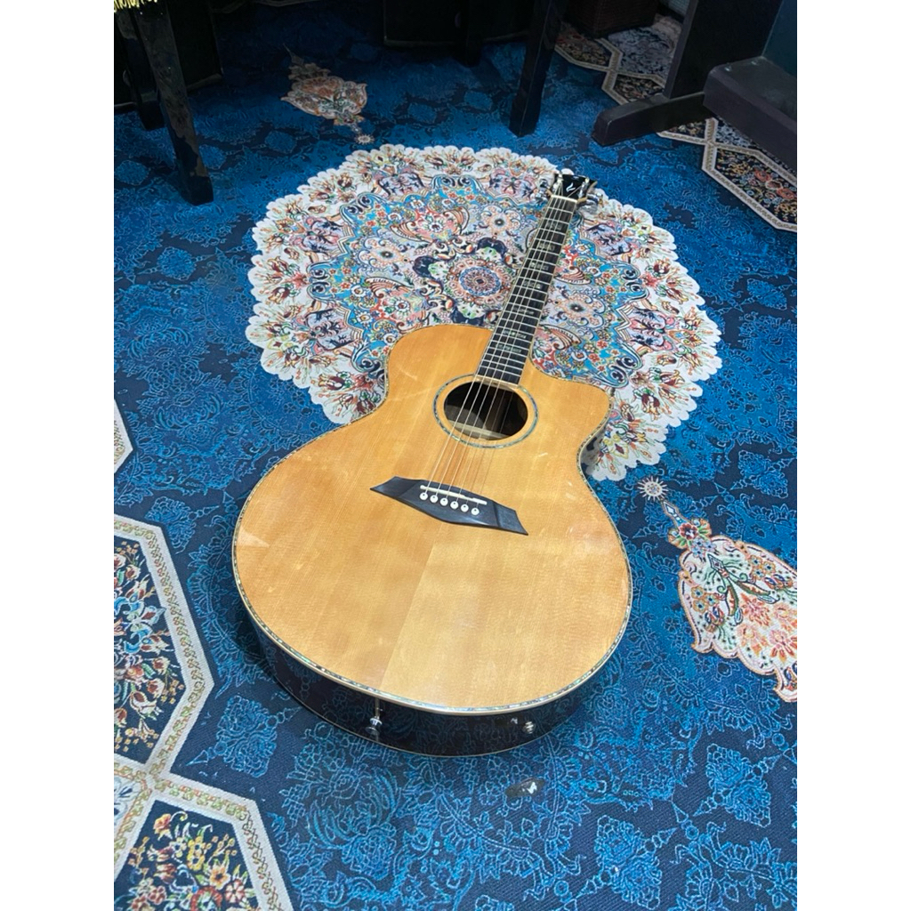 Akustik Elektrik Gitar Neo Classicism dame Lilies 520E GL NT