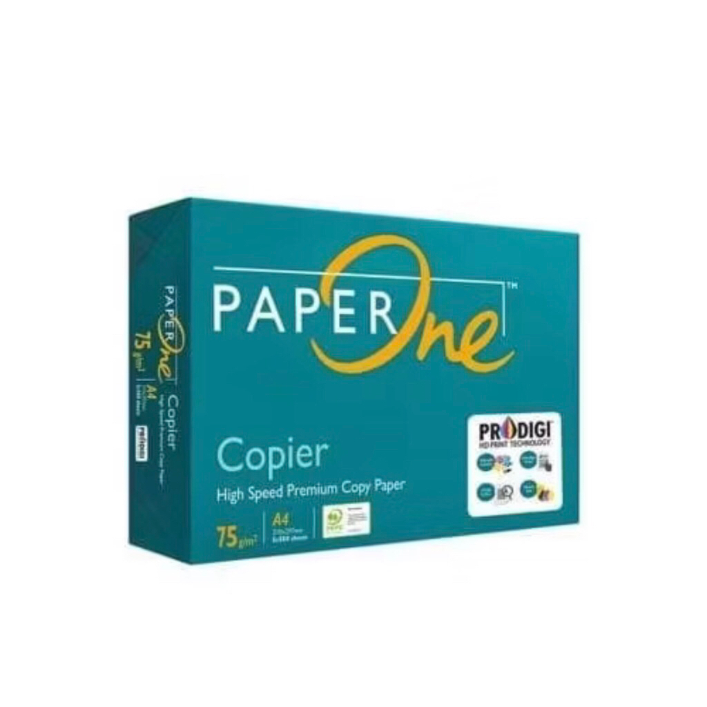 

KERTAS HVS A4 75 gsm PaperOne 1 Rim