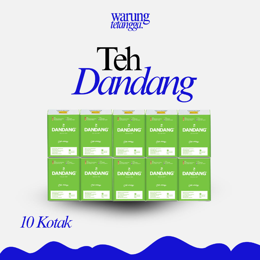 

TEH DANDANG HIJAU 40 G ALAMI ISI 10 / TEH DANDANG HIJAU