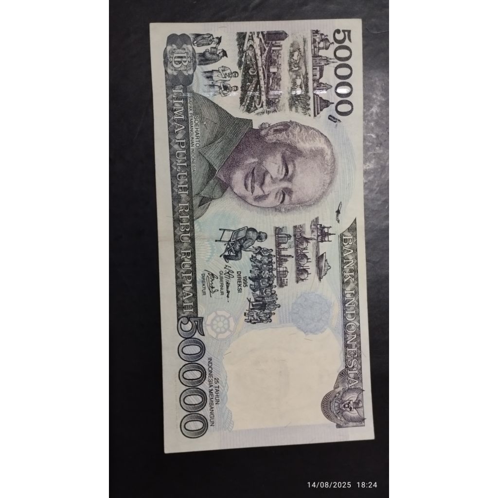 UANG KUNO 50000 SOEHARTO BAGUS