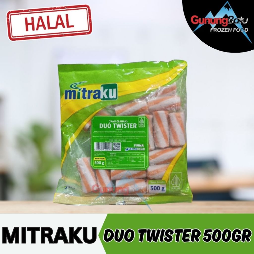 

MITRAKU IKAN OLAHAN (SUKISUKI) DUO TWISTER 500GR HALAL