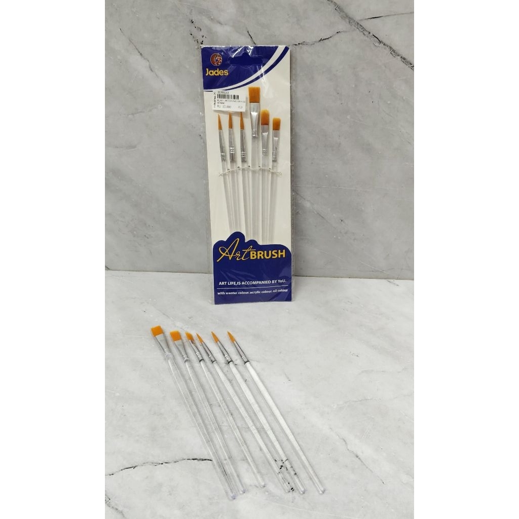 

KUAS LUKIS PLASTIK SET GAGANG BENING / KUAS CAT / ART BRUSH