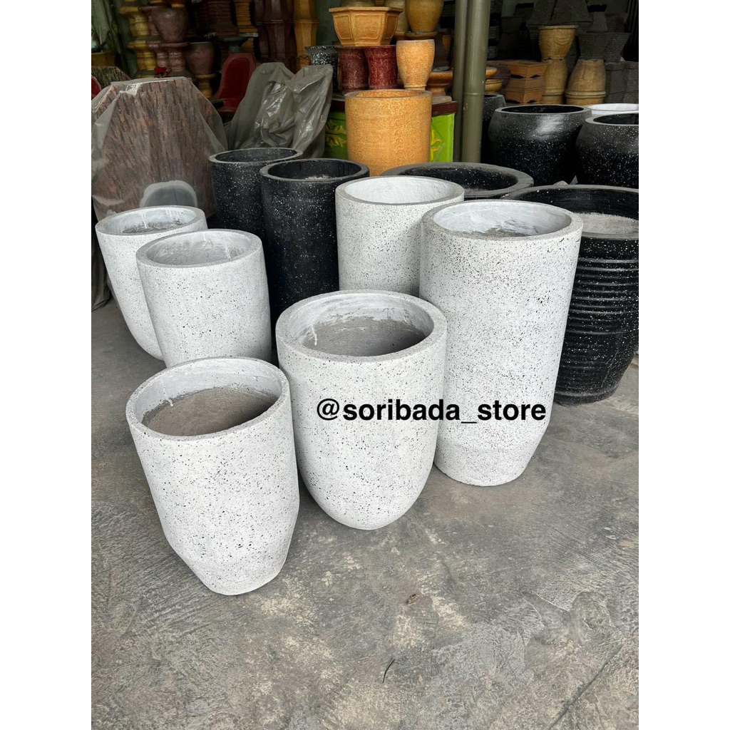 Pot Bunga Kapsul | Pot Bunga Keren | Pot Bunga Unik | Pot bunga Batu Alam | Pot Bunga Estetik | Pot 