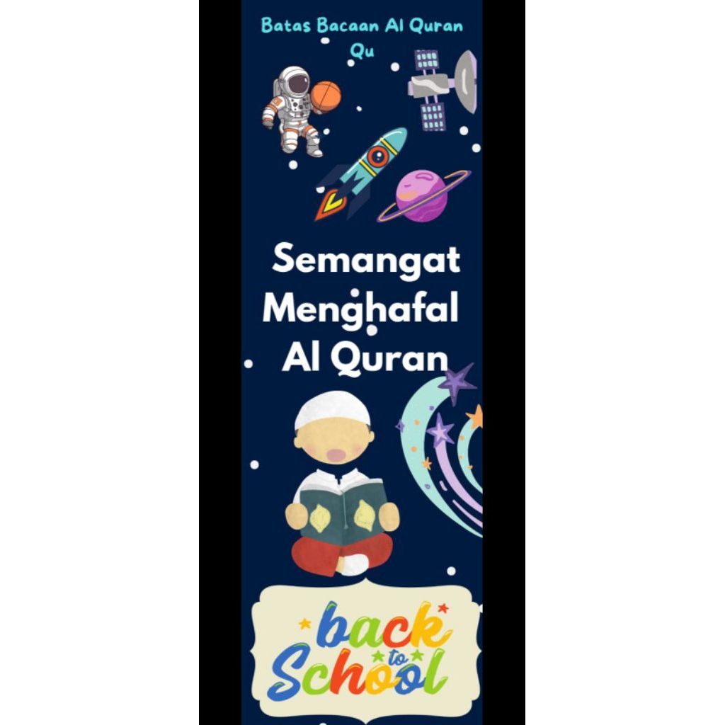 

Pembatas Buku/Quran Custom L= 5 cm P=20 cm