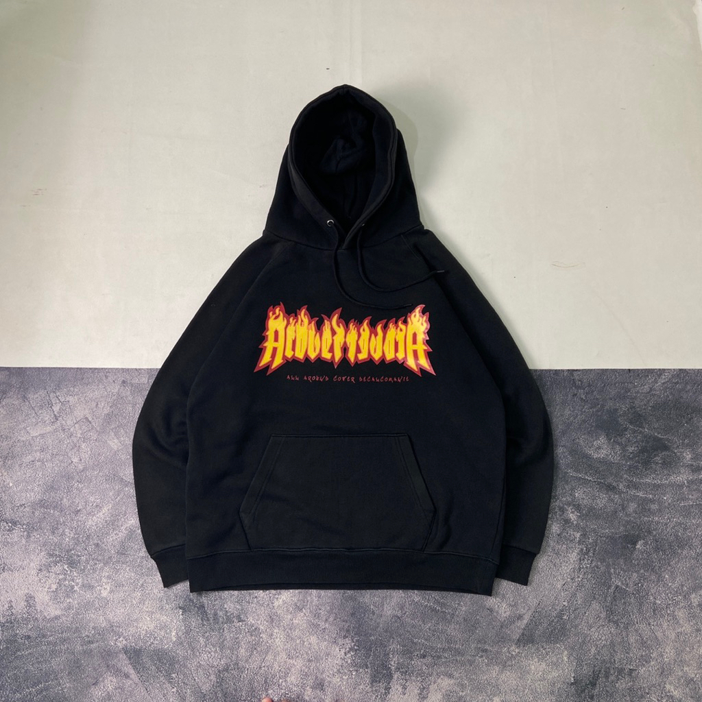 Hoodie Acover Flame Size XL ( Like New )