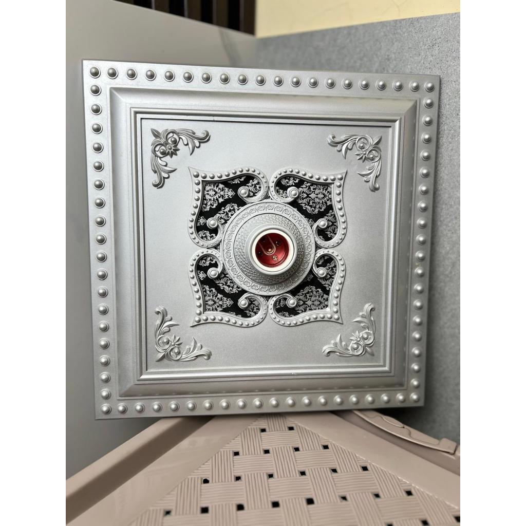 Fitting Ornamen Lampu Plafon Artistik PVC 30CMX30CM - Fitting Lampu Plafon] fitting