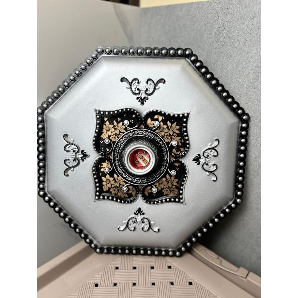 Fitting Ornamen Lampu Plafon Artistik PVC 30CMX30CM - Fitting Lampu PLAFON., fitting