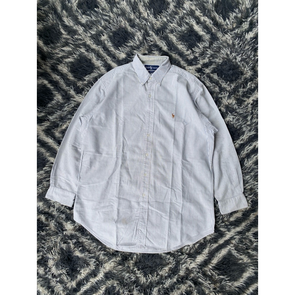 vintage polo ralph lauren oxford shirt yarmouth cotton | kemeja polo ralph lauren oxford